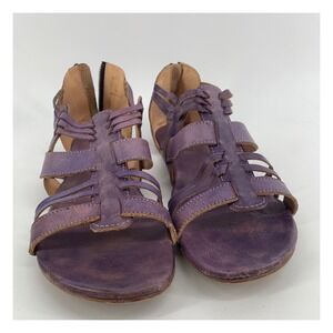 Bed Stu Sandals Purple Leather Gladiator Strappy CARA Flat Shoes Womens 11